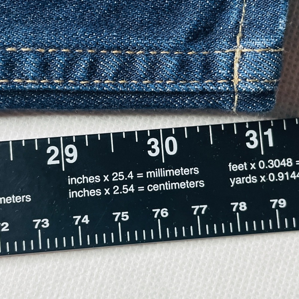 Bonobos Jeans Mens 40x32 Straight Leg USA Made Selvedge Dark Wash Denim - Picture 11 of 16